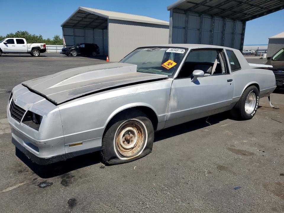 1985 Chevrolet Monte carlo VIN 1G1GZ37G2FR113843 — COPART salvage auction photo