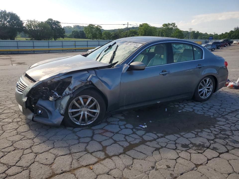 2011 Infiniti G VIN JN1CV6AR9BM405545 COPART salvage auction — FRONT END, Tn - Salvage Certificate, sold $150 on 2026-07-22 (photo 1)