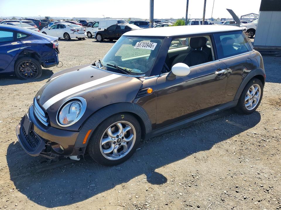 2012 Mini Cooper VIN WMWSU3C59CT256028 COPART salvage auction — FRONT END, Ca - Salvage Certificate, sold $175 on 2026-07-16 (photo 1)