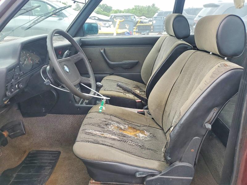 1983 BMW 3er VIN WBAAG3307D9008043 COPART salvage auction — FRONT END, Pa - Certificate Of Salvage, sold $950 on 2026-08-07 (photo 7)
