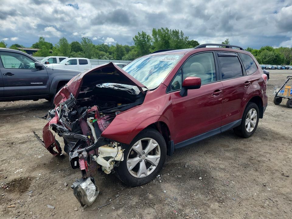 2014 Subaru Forester VIN JF2SJAEC4EH403701 COPART salvage auction — FRONT END, Ma - Cert Of Title-Reconstrctd Coll, sold $550 on 2026-07-15 (photo 1)