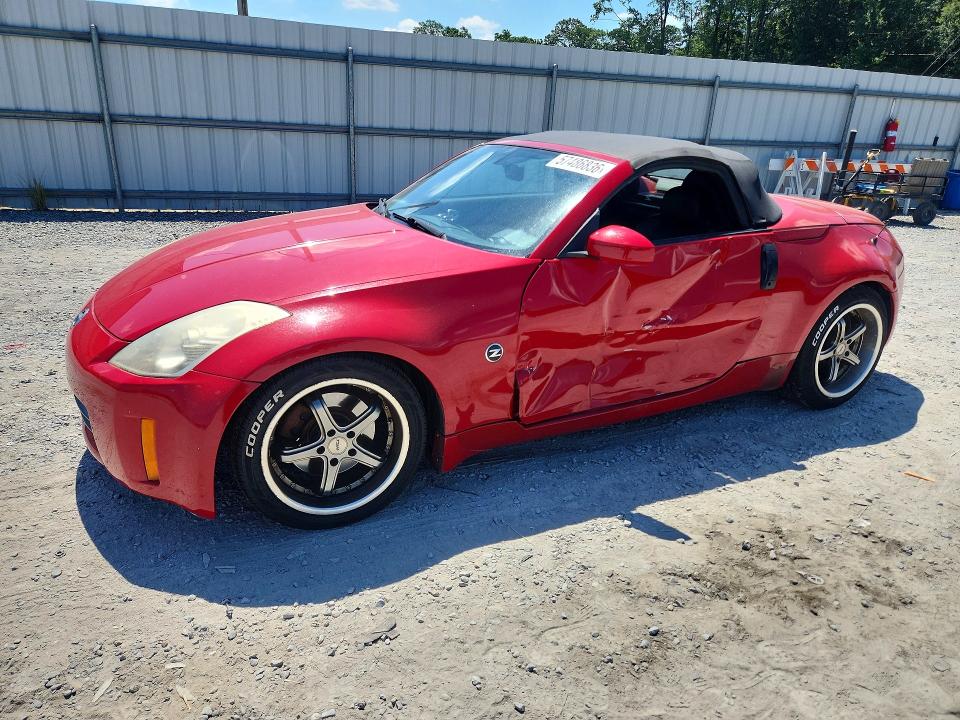 2006 Nissan 350z VIN JN1AZ36A66M453670 COPART salvage auction — SIDE, Nc - Salvage Certificate Of Title, sold $925 on 2026-07-22 (photo 1)
