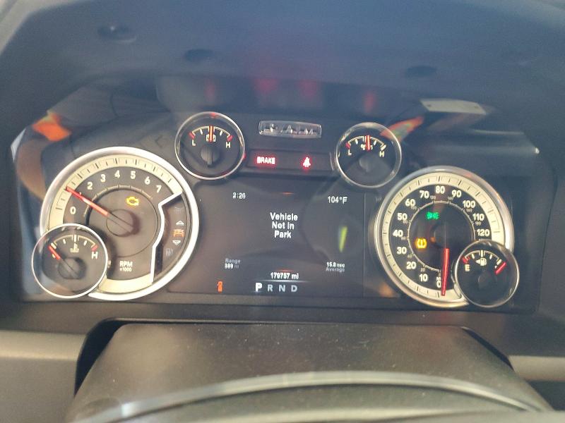 2019 Ram 1500 VIN 1C6RR6LT5KS529500 COPART salvage auction — FRONT END, Tx - Salvage Vehicle Title, sold $3,500 on 2026-08-14 (photo 9)