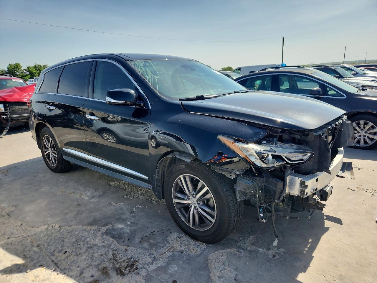 2019 Infiniti QX60 VIN 5N1DL0MN0KC503104 COPART salvage auction — Front End, TX - SALVAGE VEHICLE TITLE, sold $3,400 on 2026-07-09 (photo 4)