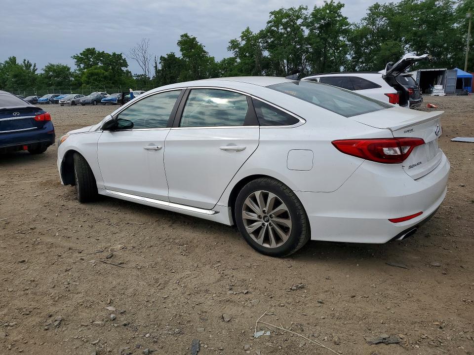 2015 Hyundai Sonata VIN 5NPE34AF9FH070275 COPART salvage auction — VANDALISM, Nc - Salvage Cert-Rebuilt, sold $1,500 on 2026-07-09 (photo 2)