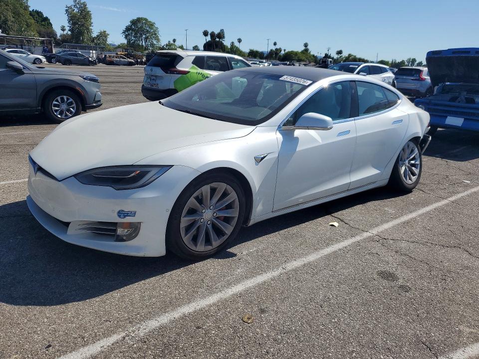 2019 Tesla Model s VIN 5YJSA1E25KF337242 COPART salvage auction — REAR END, Ca - Salvage Certificate, sold $11,000 on 2026-07-31 (photo 1)