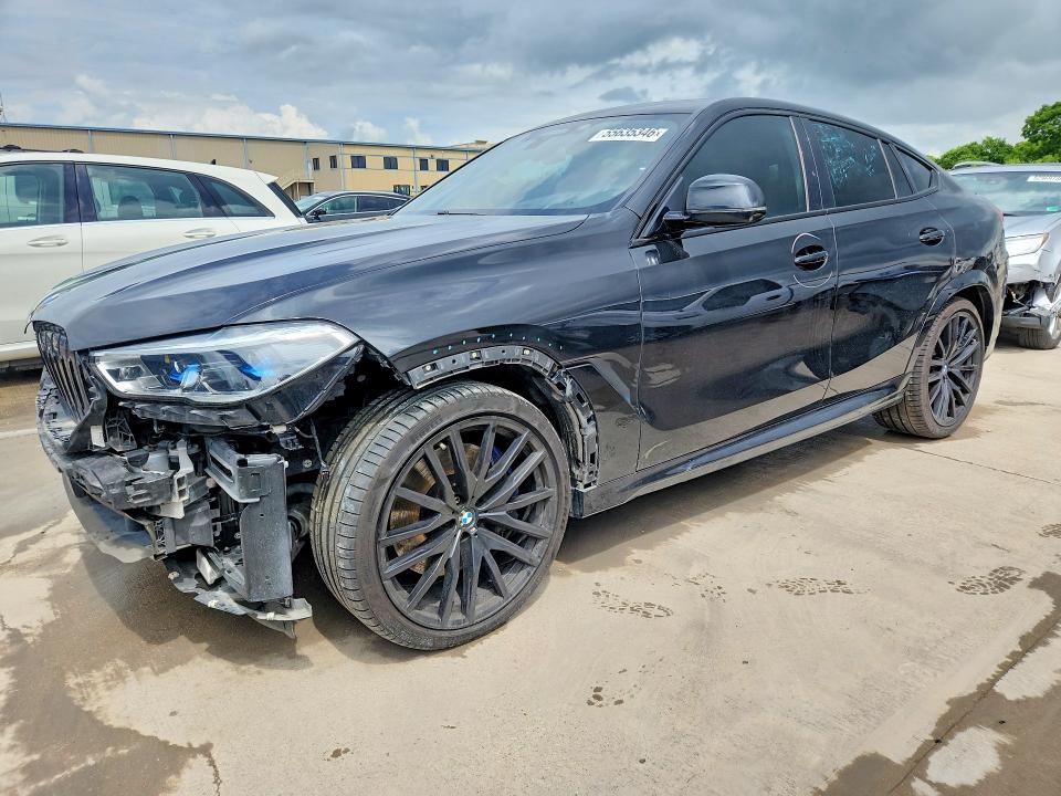 2020 BMW X6 VIN 5UXCY6C06L9C89665 COPART salvage auction — FRONT END, Tx - Salvage Vehicle Title, sold $25,500 on 2026-07-30 (photo 1)