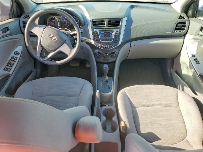 2017 Hyundai Accent VIN KMHCT4AE4HU194845 COPART salvage auction — REAR END, Ca - Salvage Certificate, sold $725 on 2026-07-09 (photo 8)