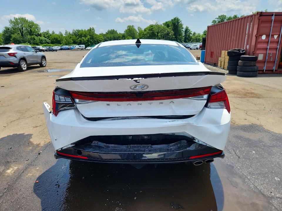 2023 Hyundai Elantra VIN KMHLR4AF1PU576773 COPART salvage auction — REAR END, Ct - Cert Of Title-Salvage, sold $7,100 on 2026-07-14 (photo 6)