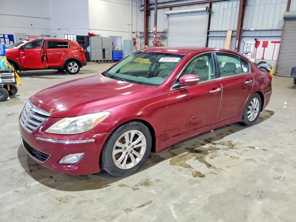 2013 Hyundai Genesis VIN KMHGC4DD4DU210217 COPART salvage auction — WATER/FLOOD, Fl - Cert Of Title-Flood & Rebuilt, sold $725 on 2026-07-13 (photo 1)