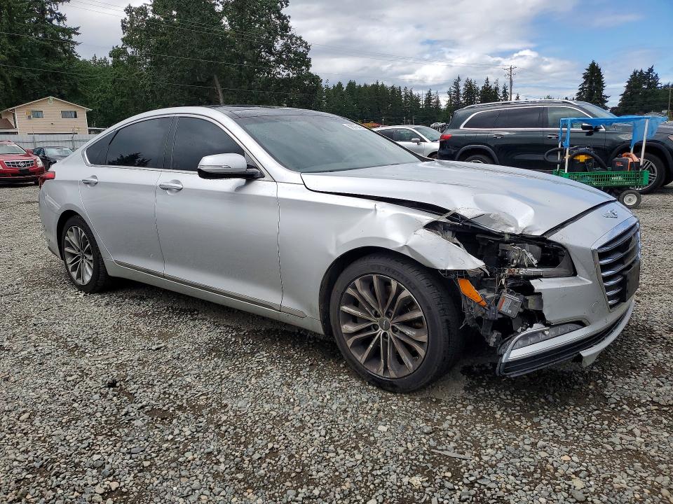 2017 Genesis G80 VIN KMHGN4JE6HU185236 COPART salvage auction — FRONT END, WA - VEHICLE CERT OF OWNERSHIP-TITL, sold $1,500 on 2026-07-31 (photo 4)