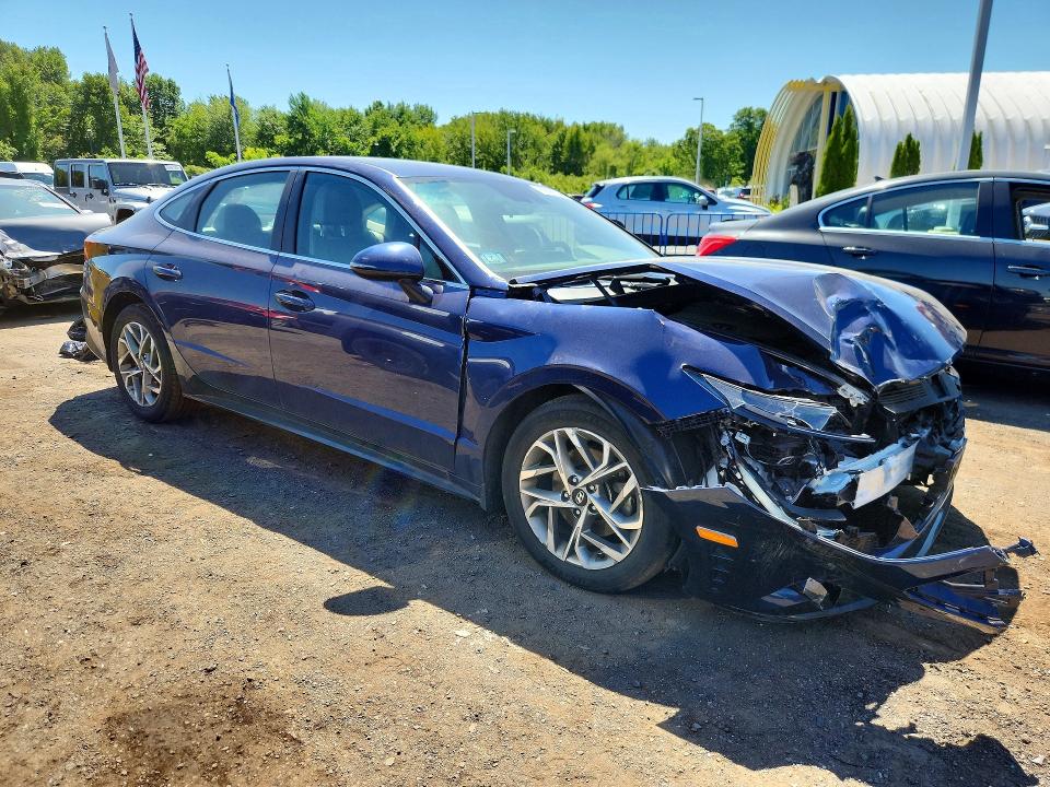 2021 Hyundai Sonata VIN 5NPEL4JA1MH099030 COPART salvage auction — FRONT END, Ma - Cert Of Title-Salvage, sold $3,300 on 2026-07-09 (photo 4)