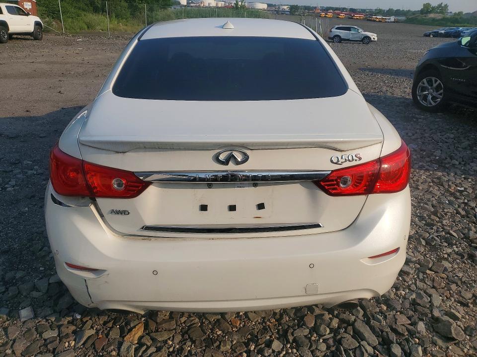 2016 Infiniti Q50 VIN JN1FV7AR6GM450596 COPART salvage auction — SIDE, NY - MV-907A SALVAGE CERTIFICATE, sold $3,100 on 2026-07-14 (photo 6)