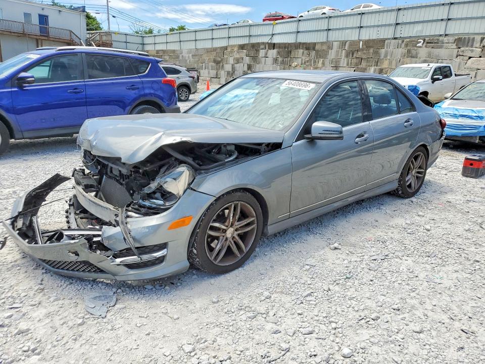 2012 Mercedes-benz C-klasse VIN WDDGF8BB3CR238134 COPART salvage auction — FRONT END, KY - CERT OF TITLE-SALVAGE, sold $550 on 2026-07-24 (photo 1)