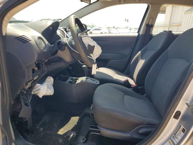 2014 Mitsubishi Mirage VIN ML32A3HJ0EH023777 COPART salvage auction — FRONT END, Tx - Salvage Vehicle Title, sold $550 on 2026-07-28 (photo 7)