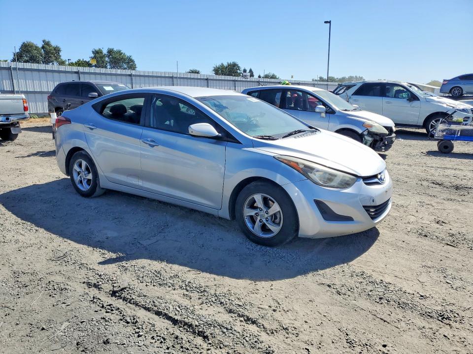 2014 Hyundai Elantra VIN 5NPDH4AE6EH495486 COPART salvage auction — VANDALISM, Ca - Salvage Certificate, sold $1,850 on 2026-07-09 (photo 4)