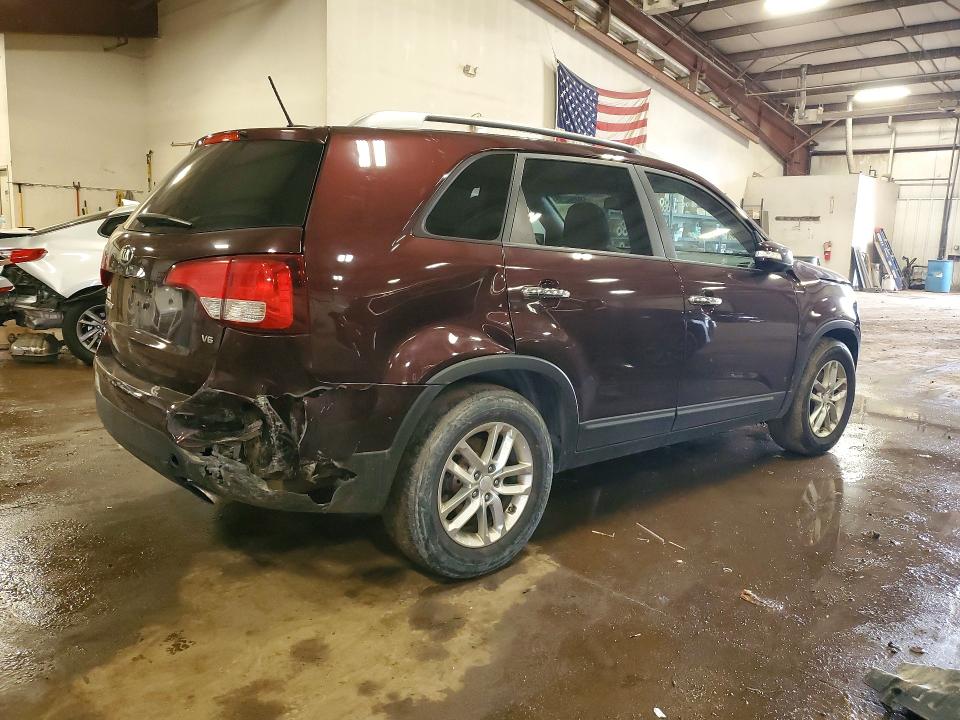 2015 Kia Sorento VIN 5XYKT4A72FG643889 COPART salvage auction — FRONT END, Mi - Certificate Of Title, sold $875 on 2026-07-17 (photo 3)