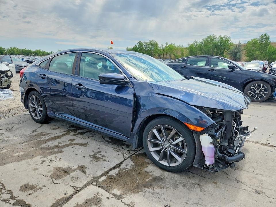 2019 Honda VIN 19XFC1F38KE019771 COPART salvage auction — FRONT END, Co - Salvage Title, sold $4,300 on 2026-07-29 (photo 4)