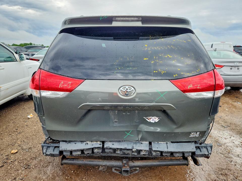 2012 Toyota Sienna VIN 5TDDK3DC2CS044357 COPART salvage auction — REAR END, Il - Salvage Certificate, sold $4,150 on 2026-07-23 (photo 6)