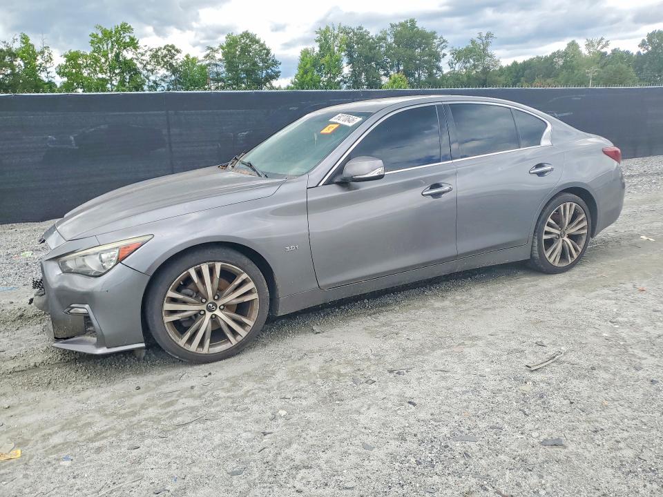 2018 Infiniti VIN JN1EV7AR0JM441184 COPART salvage auction — FRONT END, Ga - Certificate Of Title (P), sold $3,700 on 2026-07-29 (photo 1)