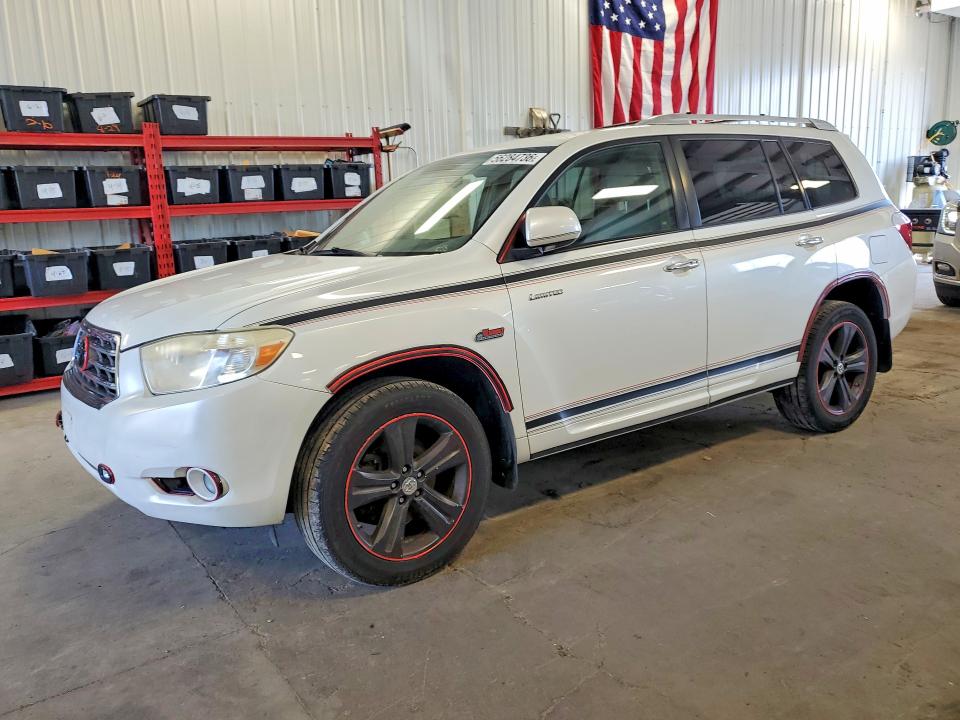 2008 Toyota Highlander VIN JTEES42A582032483 COPART salvage auction — FRONT END, Mn - Cert Of Title-Prior Salvage, sold $400 on 2026-07-28 (photo 1)