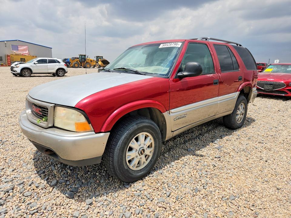 1998 Gmc Jimmy VIN 1GKDT13W4W2519861 COPART salvage auction — REAR END, Tx - Salvage Vehicle Title, sold $90 on 2026-07-22 (photo 1)