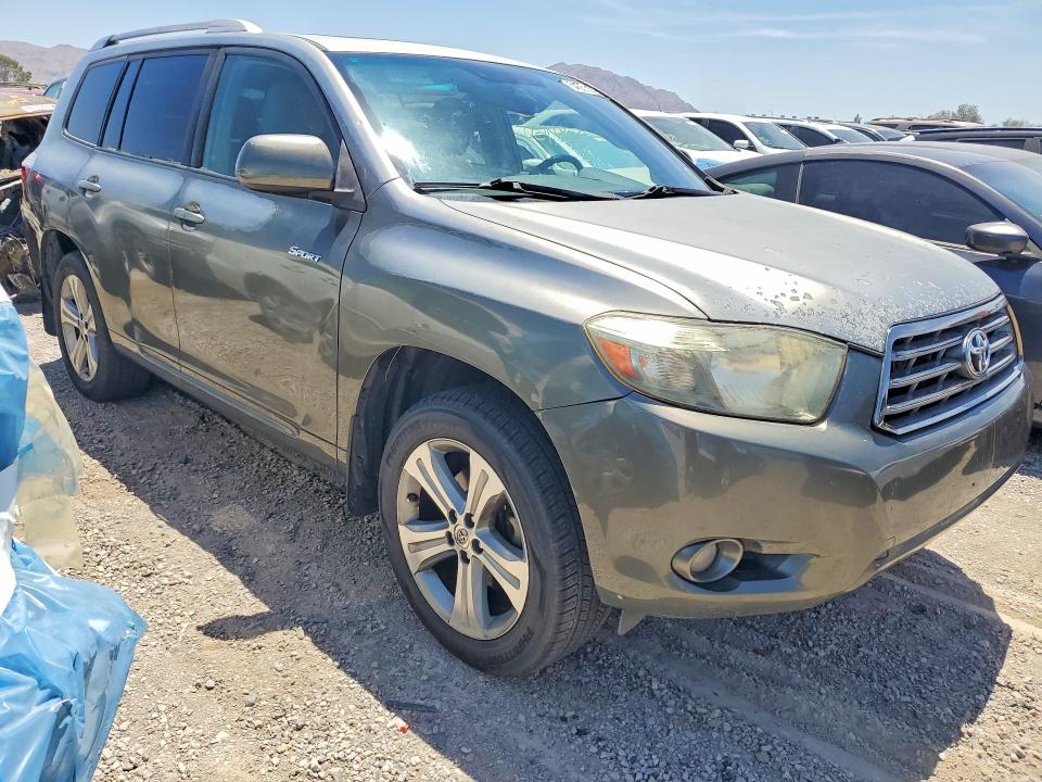 2008 Toyota Highlander VIN JTEDS43A182001810 COPART salvage auction — FRONT END, Nv - Salvage Title, sold $650 on 2026-07-28 (photo 4)