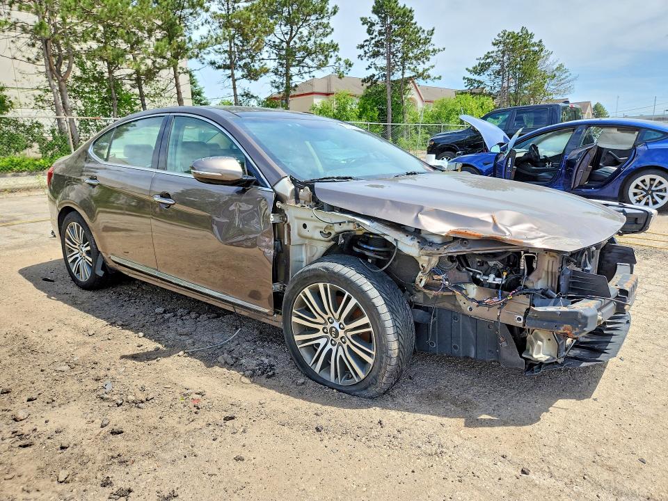 2014 Kia Cadenza VIN KNALN4D79E5166117 COPART salvage auction — MECHANICAL, Il - Certificate Of Title, sold $400 on 2026-07-07 (photo 4)