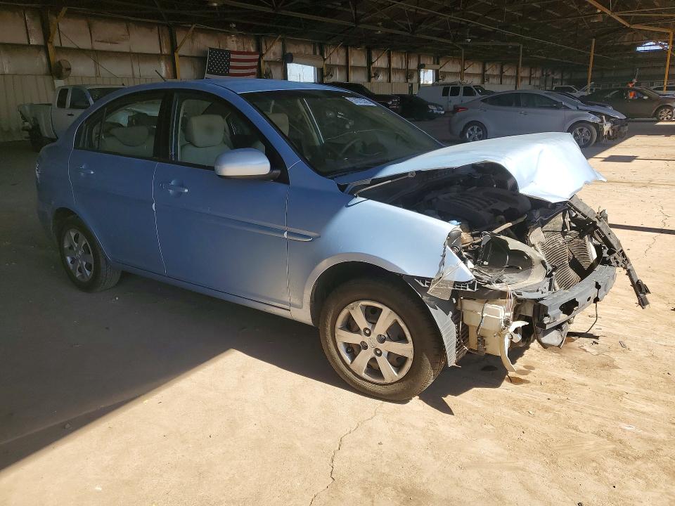 2011 Hyundai Accent VIN KMHCN4AC5BU621031 COPART salvage auction — FRONT END, Az - Certificate Of Title, sold $475 on 2026-07-29 (photo 4)
