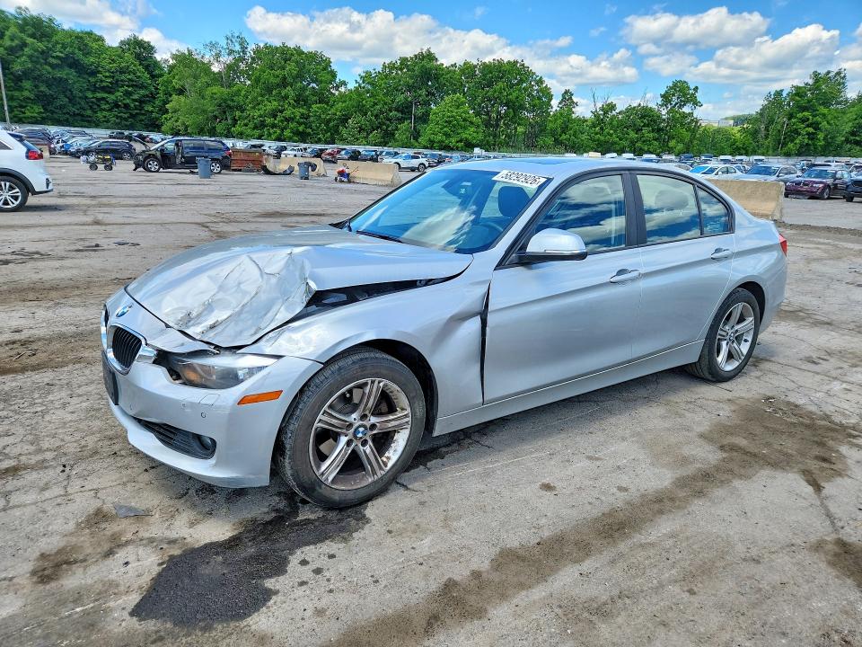 2013 BMW 3er VIN WBA3B3C55DF538872 COPART salvage auction — FRONT END, Ny - Mv-907A Salvage Certificate, sold $1,200 on 2026-08-03 (photo 1)