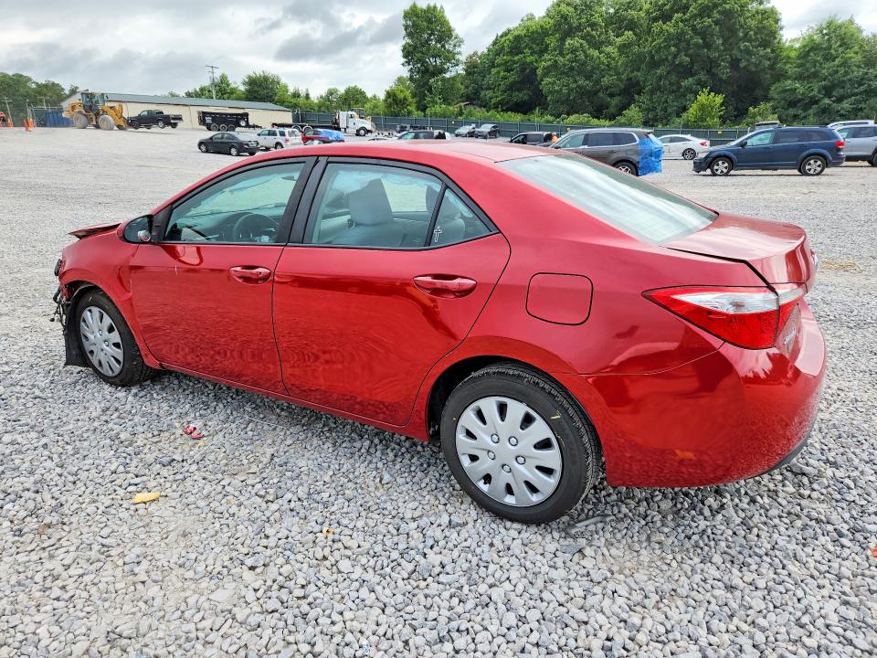 2014 Toyota VIN 5YFBURHE6EP072982 COPART salvage auction — FRONT END, Tn - Salvage Certificate, sold $1,300 on 2026-07-07 (photo 2)