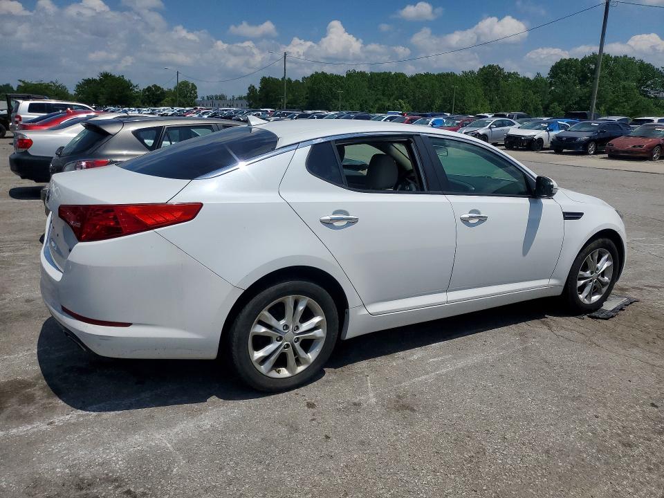 2013 Kia Optima VIN 5XXGM4A70DG202282 COPART salvage auction — VANDALISM, Ky - Cert Of Title-Salvage, sold $875 on 2026-07-27 (photo 3)