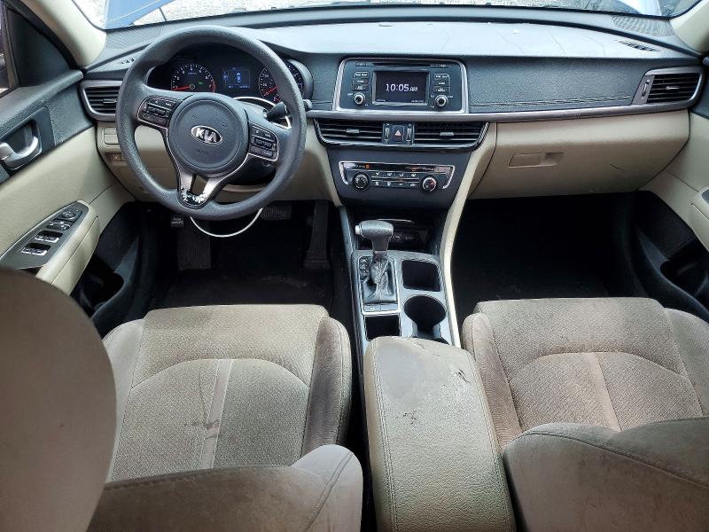 2017 Kia Optima VIN 5XXGT4L39HG158334 COPART salvage auction — FRONT END, Al - Cert Of Title-Salvage Title, sold $825 on 2026-07-14 (photo 8)
