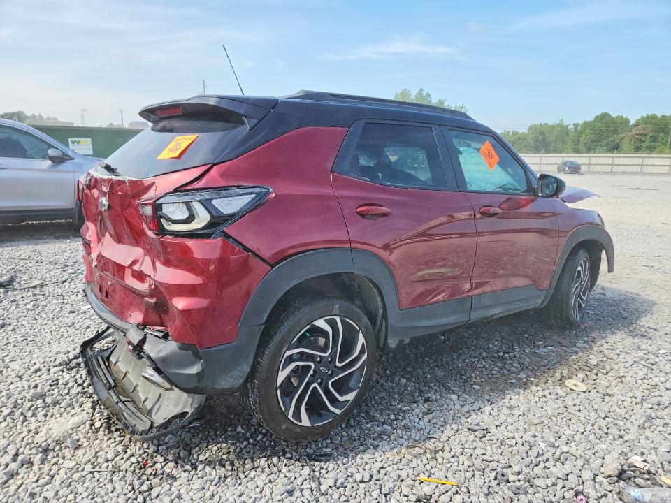 2025 Chevrolet Trailblazer VIN KL79MTSL4SB044950 COPART salvage auction — ROLLOVER, Al - Cert Of Title-Salvage Title, sold $150 on 2026-07-28 (photo 3)