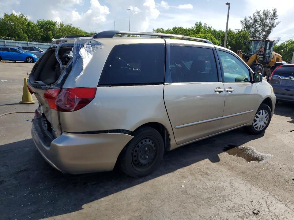 2004 Toyota Sienna VIN 5TDZA23C44S155871 COPART salvage auction — REAR END, FL - CERT OF TITLE SLVG REBUILDABLE, sold $275 on 2026-07-13 (photo 3)