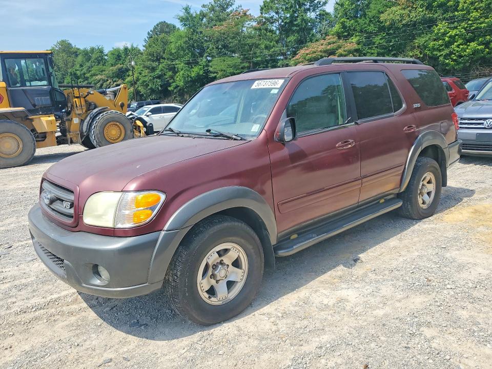 2003 Toyota Sequoia VIN 5TDZT34A33S202397 COPART salvage auction — MINOR DENT/SCRATCHES, Al - Certificate Of Title, sold $2,200 on 2026-07-07 (photo 1)