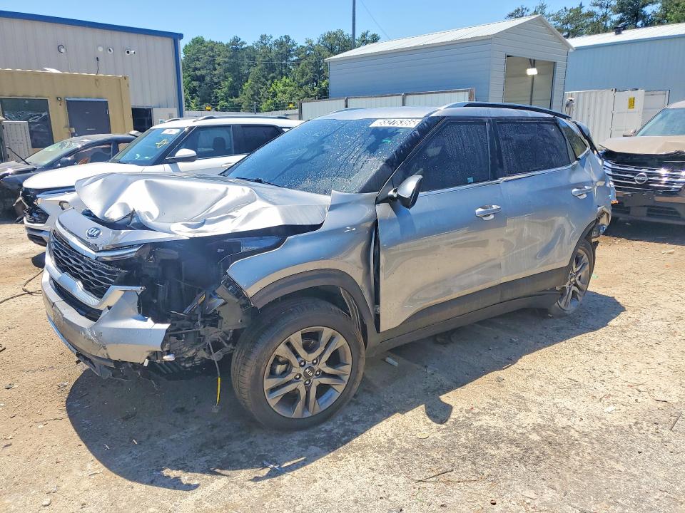 2021 Kia Seltos VIN KNDEU2AAXM7145797 COPART salvage auction — FRONT END, Ga - Certificate Of Title, sold $1,200 on 2026-07-07 (photo 1)