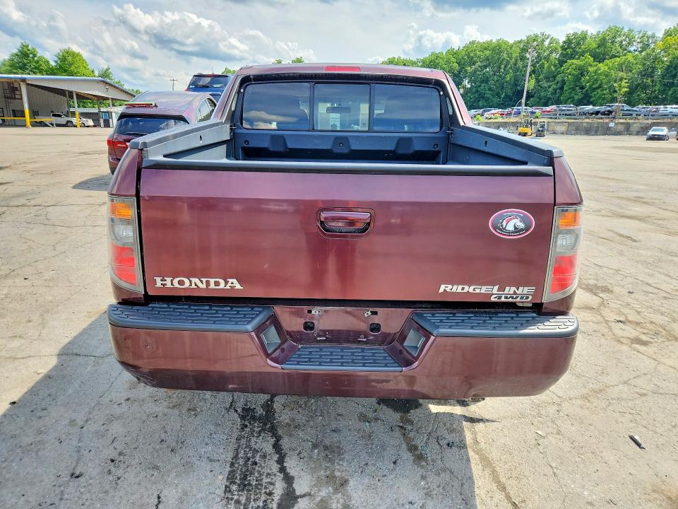2008 Honda Ridgeline VIN 2HJYK16448H508701 COPART salvage auction — FRONT END, NY - CERTIFICATE OF TITLE, sold $425 on 2026-07-02 (photo 6)