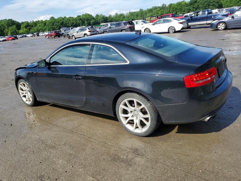 2012 Audi A5 VIN WAULFAFR8CA017101 COPART salvage auction — FRONT END, Oh - Certificate Of Title, sold $600 on 2026-07-02 (photo 2)