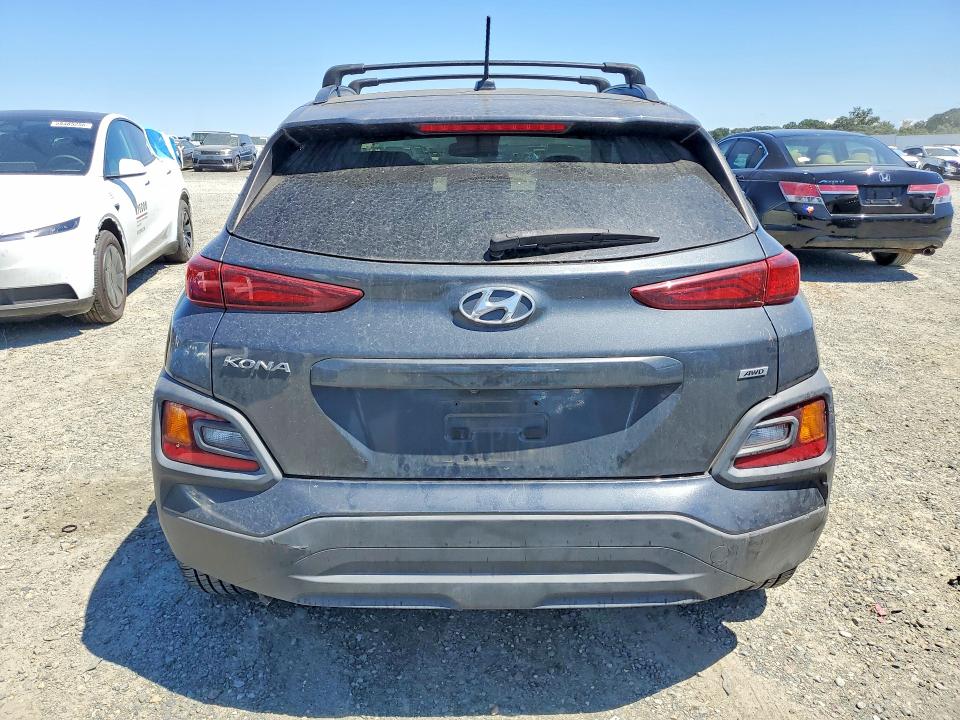 2020 Hyundai Kona VIN KM8K2CAA5LU572282 COPART salvage auction — REAR END, Ca - Salvage Certificate, sold $3,650 on 2026-07-14 (photo 6)