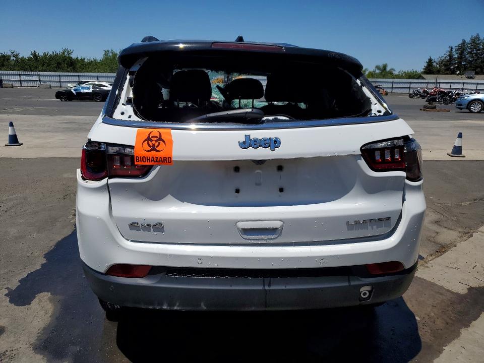2025 Jeep Compass VIN 3C4NJDCN3ST619876 COPART salvage auction — ROLLOVER, Ca - Salvage Certificate, sold $2,000 on 2026-07-02 (photo 6)