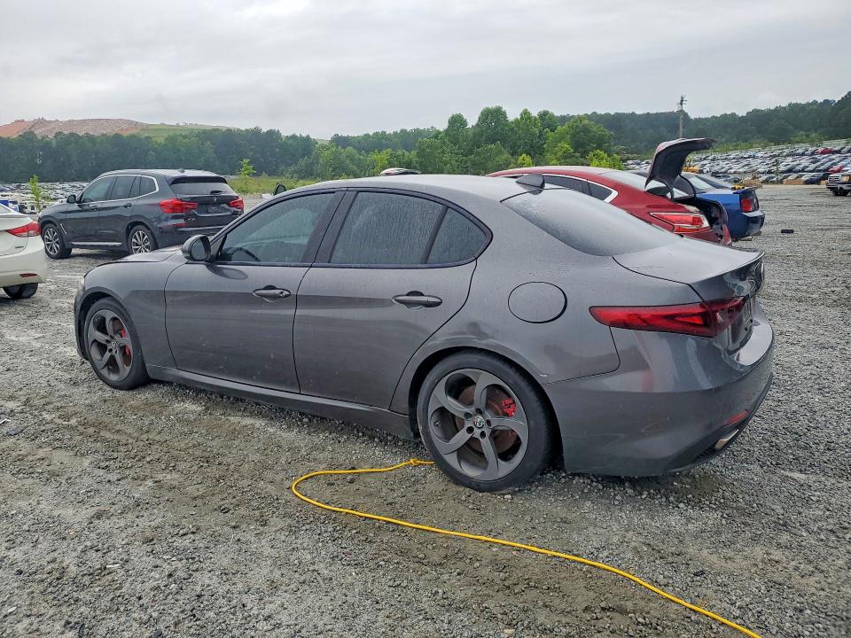 2018 Alfa romeo Giulia VIN ZARFAEBN8J7566273 COPART salvage auction — MECHANICAL, Ga - Certificate Of Title (P), sold $4,800 on 2026-07-08 (photo 2)