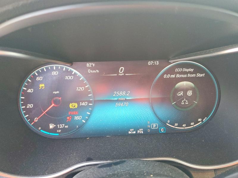 2021 Mercedes-benz VIN W1N0J8EB0MF907655 COPART salvage auction — FRONT END, Salvage Title, sold $16,700 on 2026-08-21 (photo 9)