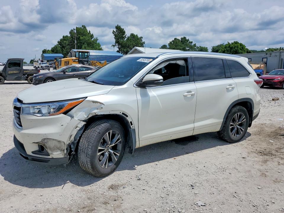 2016 Toyota Highlander VIN 5TDKKRFH8GS180064 COPART salvage auction — FRONT END, Ar - Cert Of Title-Salvage, sold $6,900 on 2026-07-27 (photo 1)