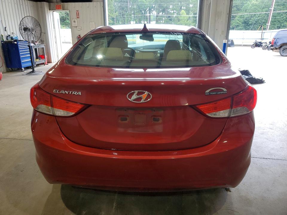 2013 Hyundai Elantra VIN KMHDH4AE9DU530327 COPART salvage auction — FRONT END, Tx - Salvage Vehicle Title, sold $375 on 2026-07-06 (photo 6)