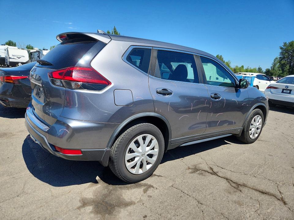 2018 Nissan Rogue VIN KNMAT2MTXJP619239 COPART salvage auction — FRONT END, Or - Salvage Title Certificate, sold $125 on 2026-07-27 (photo 3)