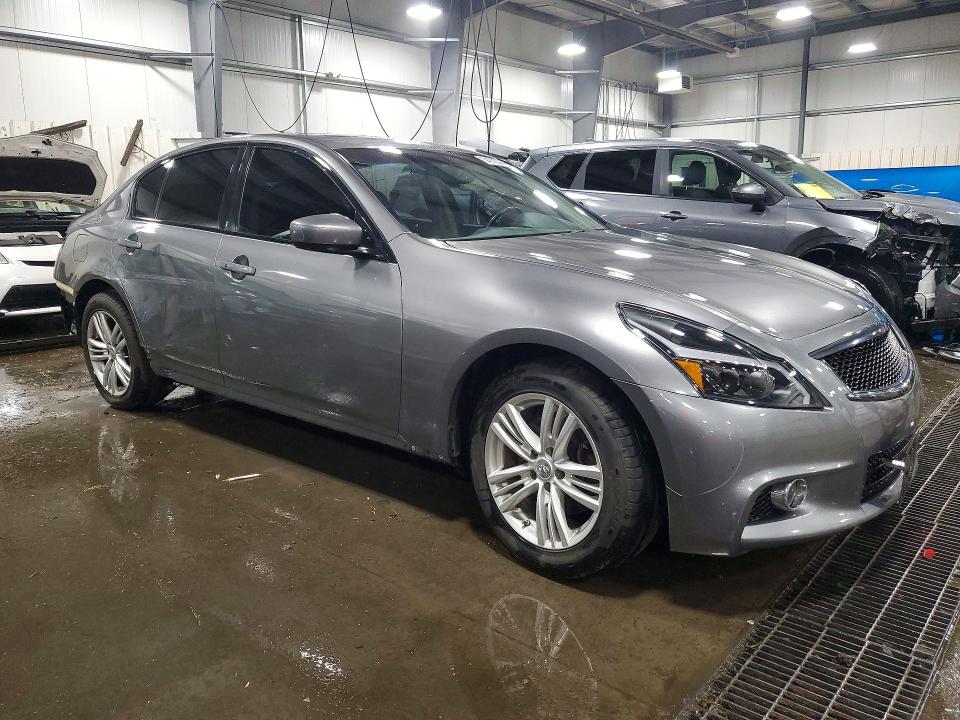 2013 Infiniti G VIN JN1CV6AR1DM750443 COPART salvage auction — REAR END, Mn - Cert Of Title-Pr Salv Flood, sold $2,100 on 2026-07-16 (photo 4)