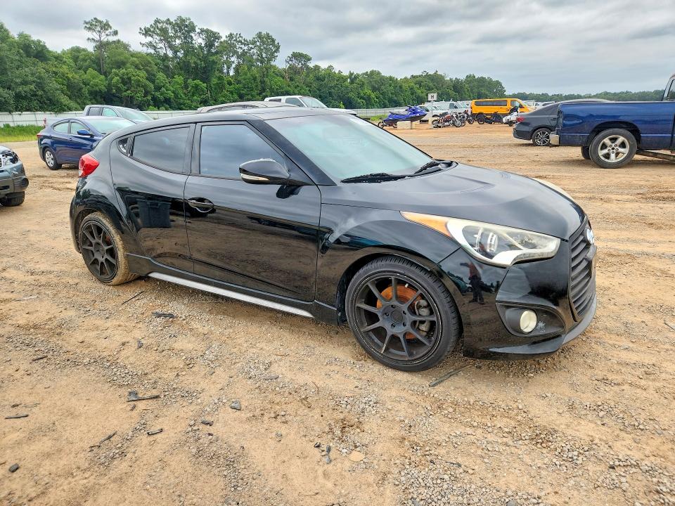 2015 Hyundai Veloster VIN KMHTC6AE3FU249259 COPART salvage auction — MECHANICAL, Al - Certificate Of Title, sold $325 on 2026-07-02 (photo 4)