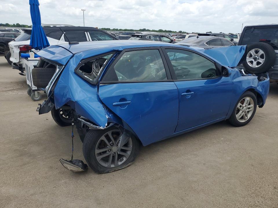 2011 Kia Forte VIN KNAFU5A21B5429078 COPART salvage auction — REAR END, TX - SALVAGE VEHICLE TITLE (P), sold $225 on 2026-07-13 (photo 3)