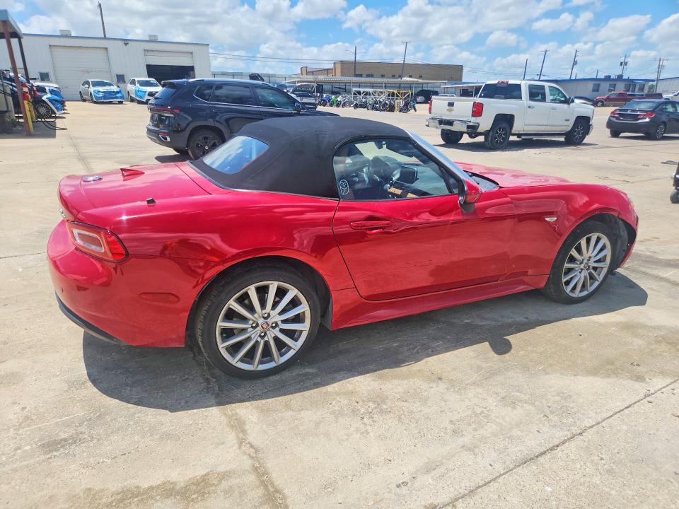 2018 Fiat 124 spider VIN JC1NFAEK3J0134441 COPART salvage auction — FRONT END, TX - SALVAGE VEHICLE TITLE (P), sold $175 on 2026-07-30 (photo 3)
